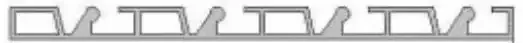 Grey metal component with a modern design for a Nivokit Galant pool enclosure